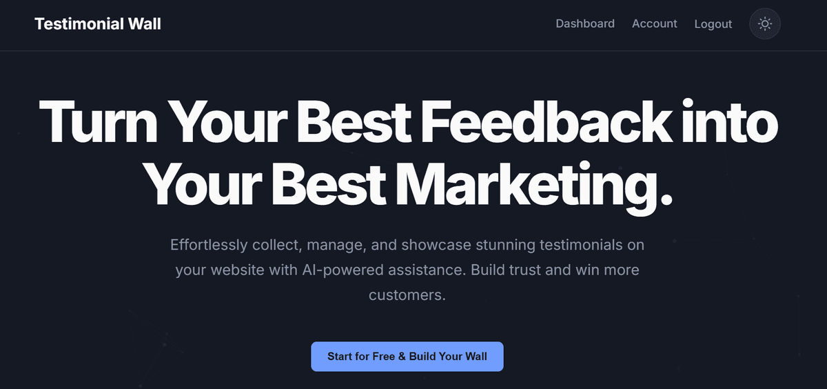 Showcase of Testimonial Wall: Showcase Client Love with Ease